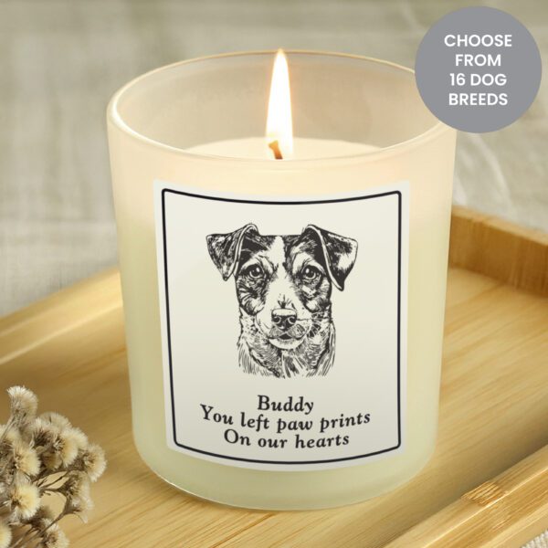 Personalised Dog Breed Candle Jar 18 Personalised Dog Breed Candle Jar