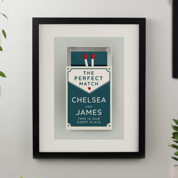 Personalised Perfect Match Black Poster Frame 11 Personalised Perfect Match Black Poster Frame