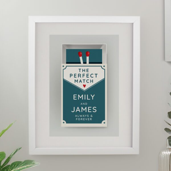 Personalised Perfect Match White Poster Frame 13 Personalised Perfect Match White Poster Frame