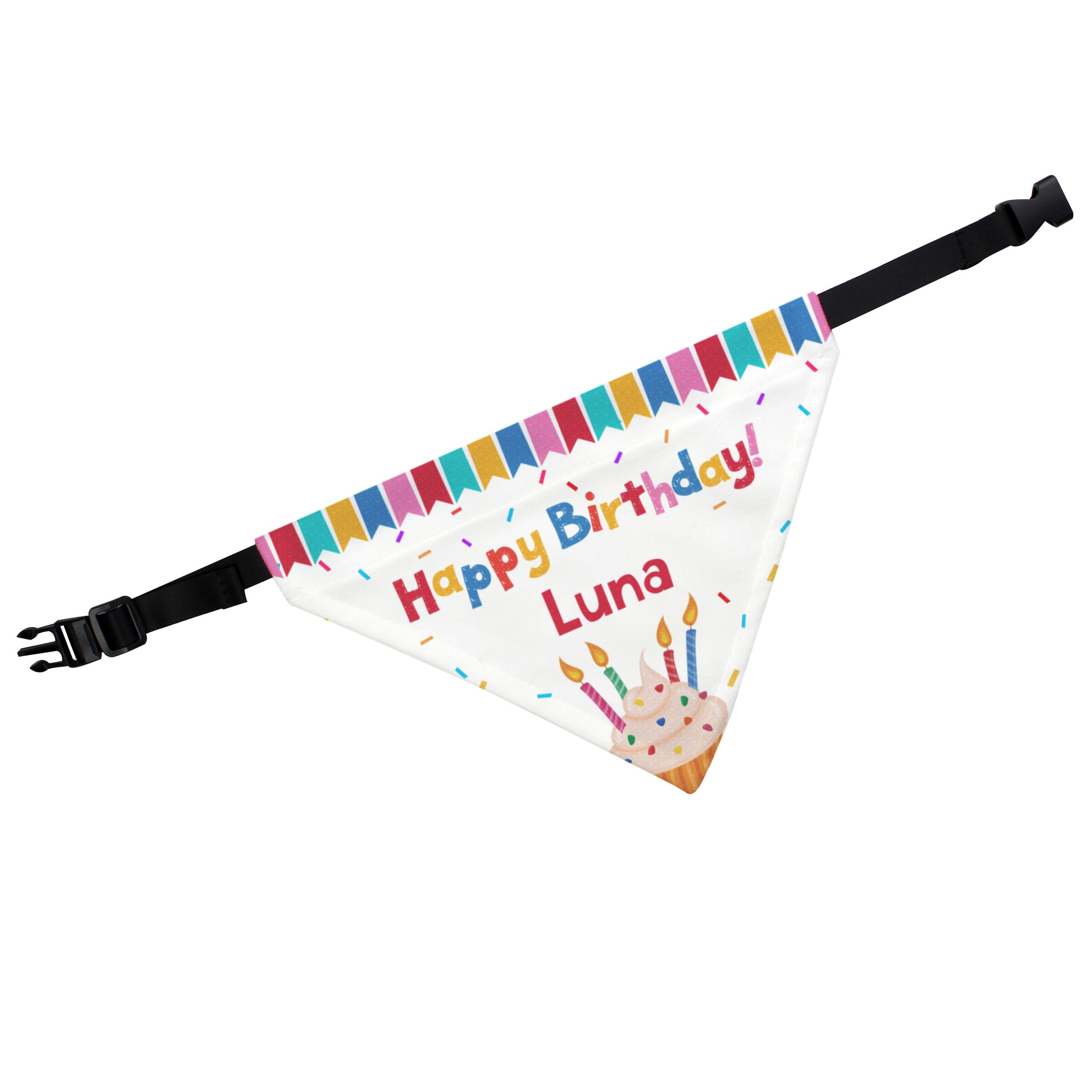 Personalised Happy Birthday Dog Bandana 5 Personalised Happy Birthday Dog Bandana