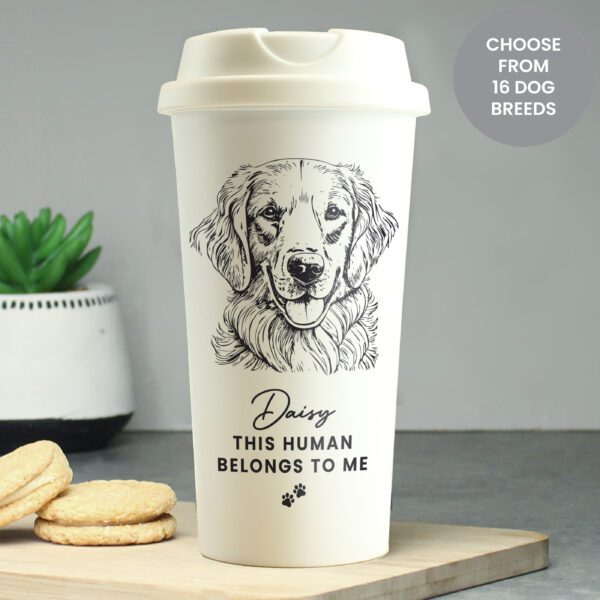 Personalised Dog Breed Travel Cup 13 Personalised Dog Breed Travel Cup