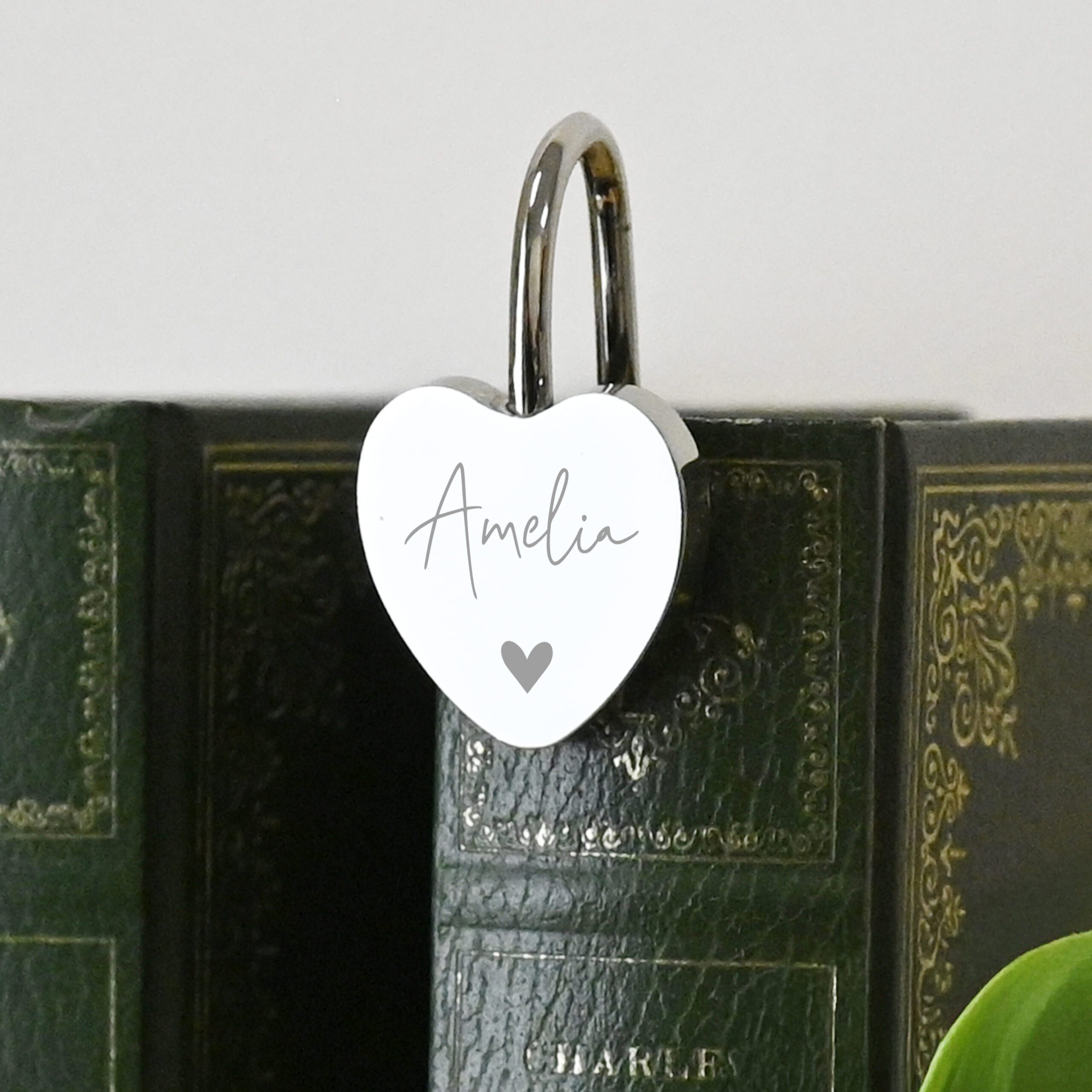 Personalised Engraved Heart Bookmark 2 Personalised Engraved Heart Bookmark - Image 2