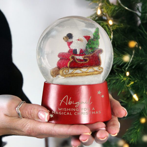 Personalised Musical Santa Globe 4 P0113B10 1