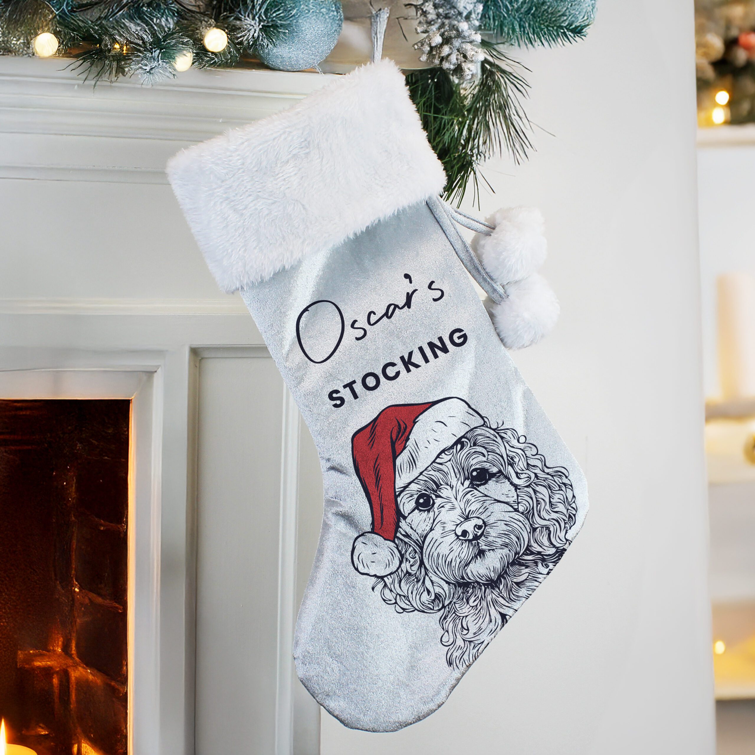 Personalised Dog Breed Christmas Stocking 4 Personalised Dog Breed Christmas Stocking - Image 4