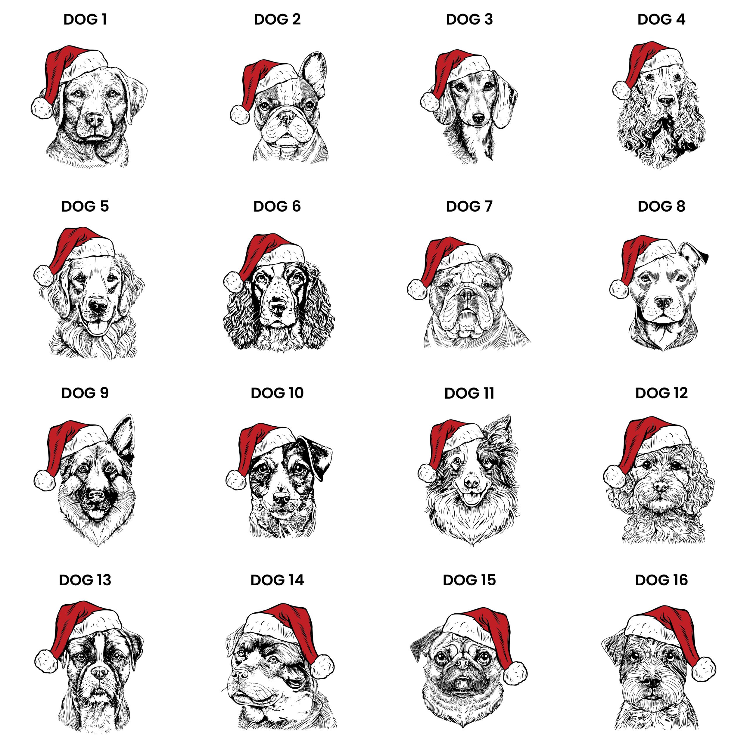 Personalised Dog Breed Christmas Stocking 2 Personalised Dog Breed Christmas Stocking - Image 2