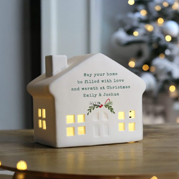 Personalised Christmas LED House 24 P100550