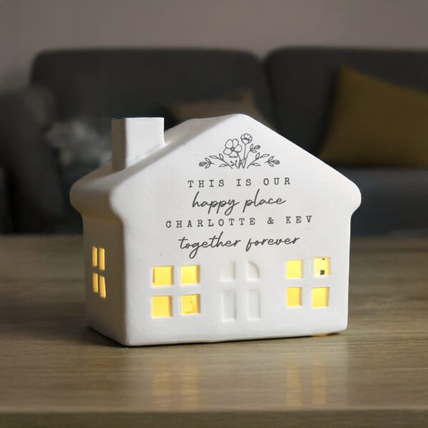 Personalised Floral LED House 27 P100552