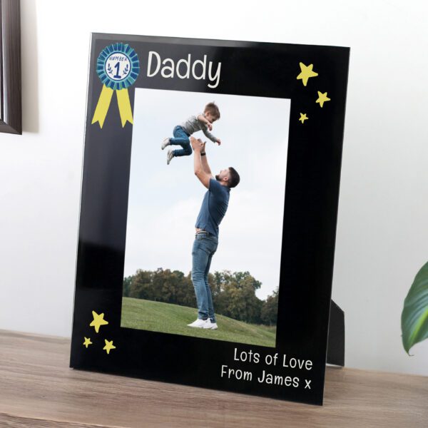 Personalised No.1 Black Glass 5x7 Frame 20 P1007F99