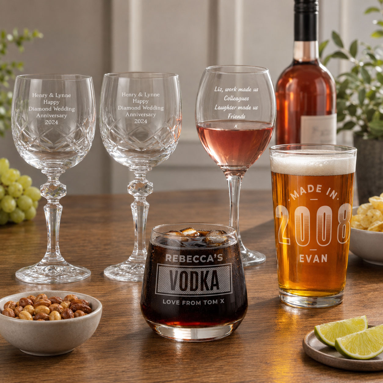 Personalised Glassware Gifts