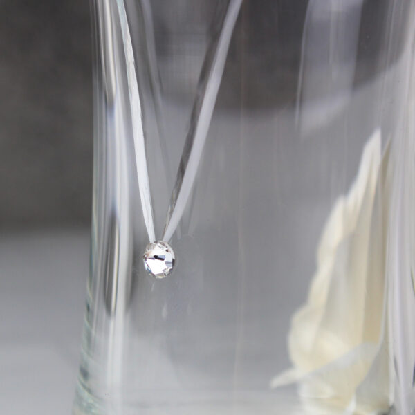 Personalised Special Year Diamond Effect Heart Vase