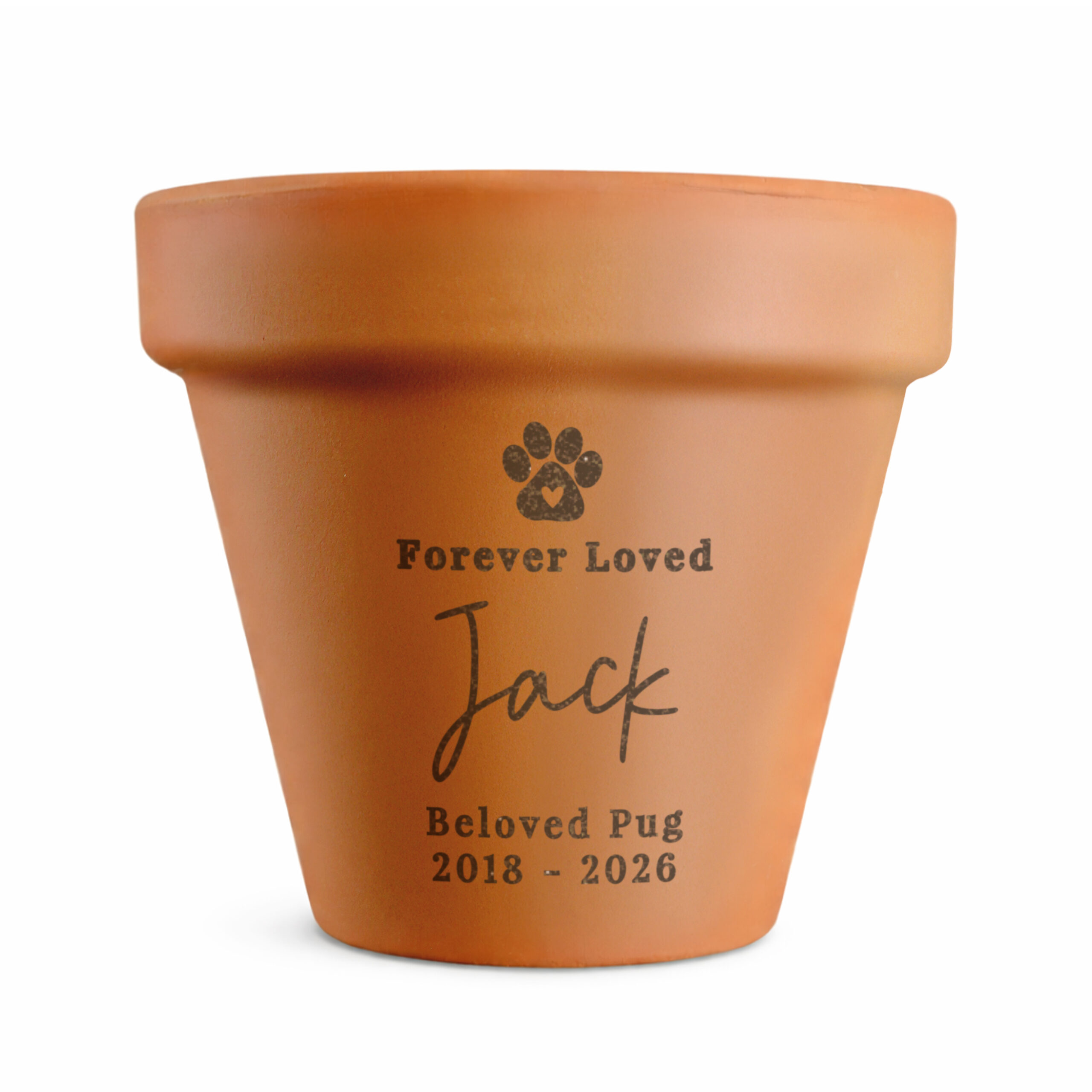 Personalised Pet Memorial Terracotta Plant Pot 5 Personalised Pet Memorial Terracotta Plant Pot
