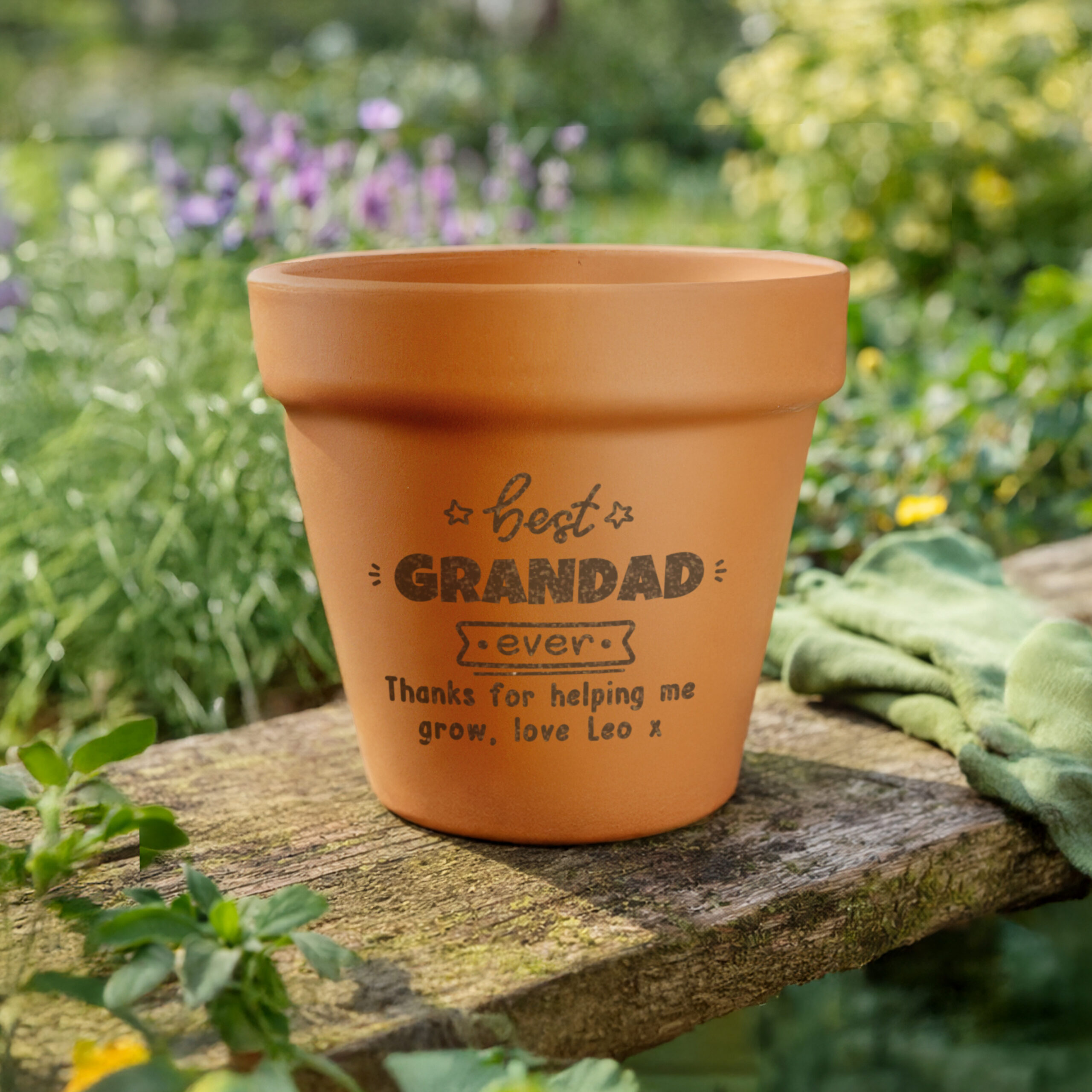 Personalised Best Ever Terracotta Plant Pot 2 Personalised Best Ever Terracotta Plant Pot