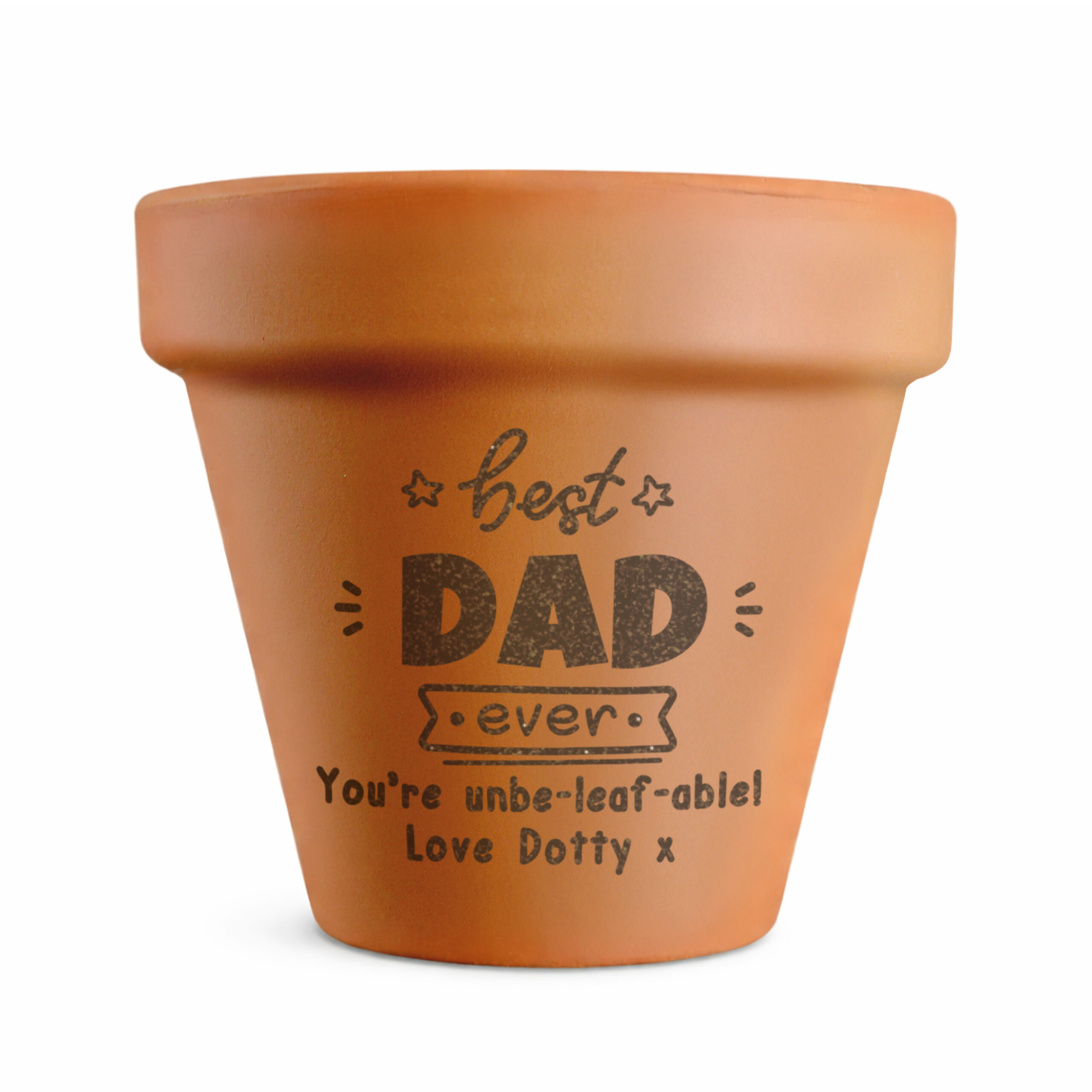 Personalised Best Ever Terracotta Plant Pot 5 Personalised Best Ever Terracotta Plant Pot