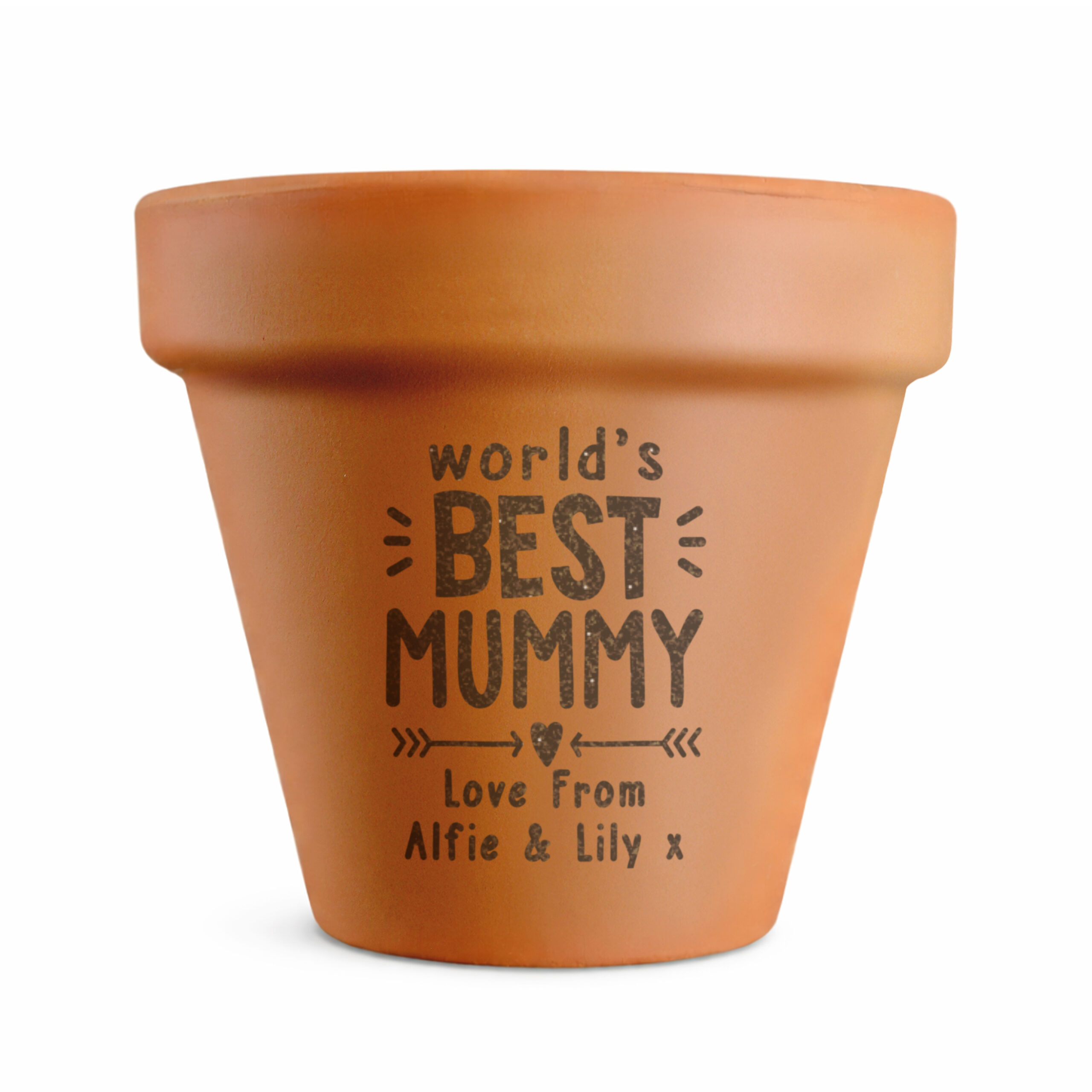 Personalised Worlds Best Terracotta Plant Pot 5 Personalised Worlds Best Terracotta Plant Pot