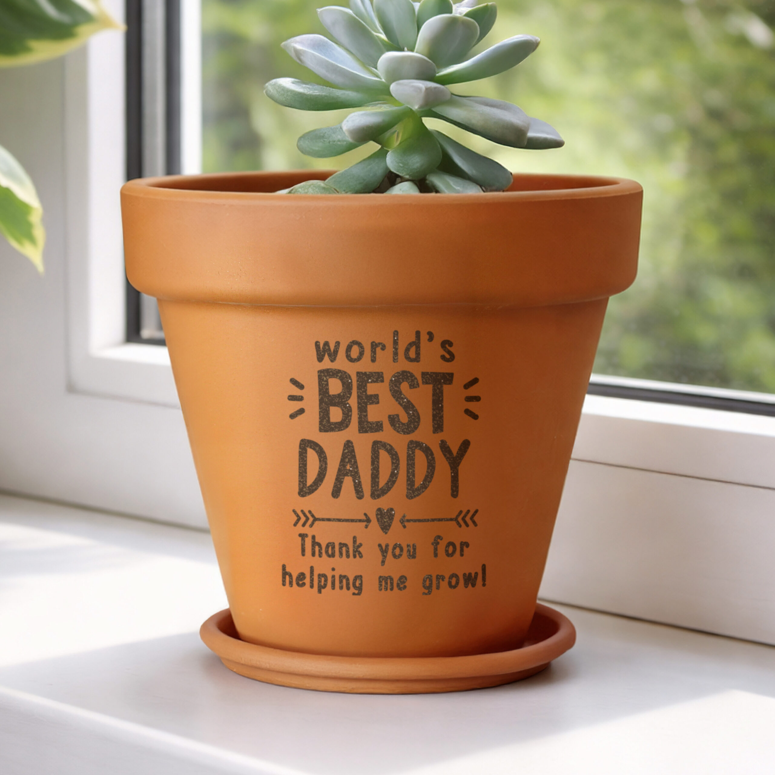 Personalised Worlds Best Terracotta Plant Pot 6 Personalised Worlds Best Terracotta Plant Pot