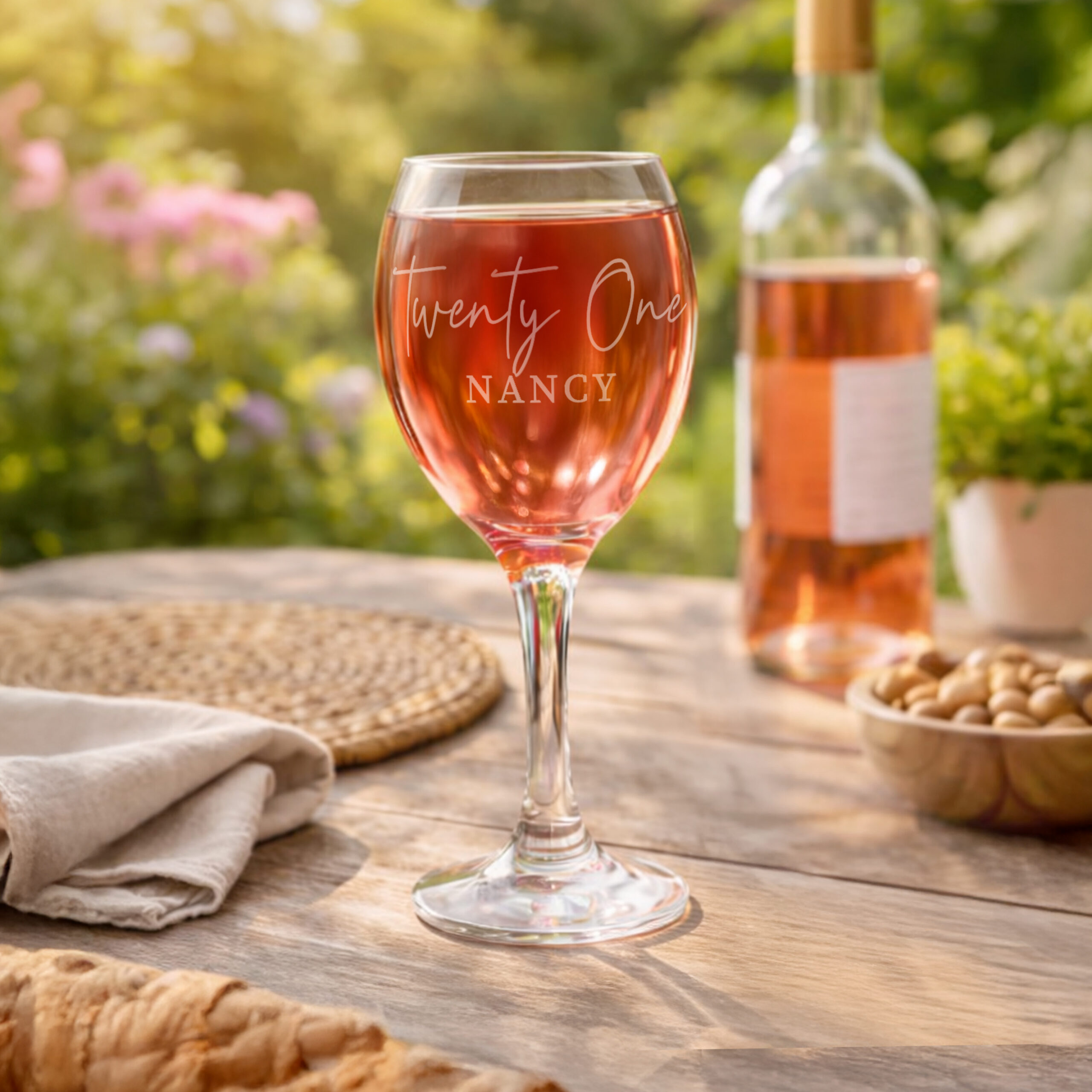 Personalised Age & Name Wine Glass 3 Personalised Age & Name Wine Glass