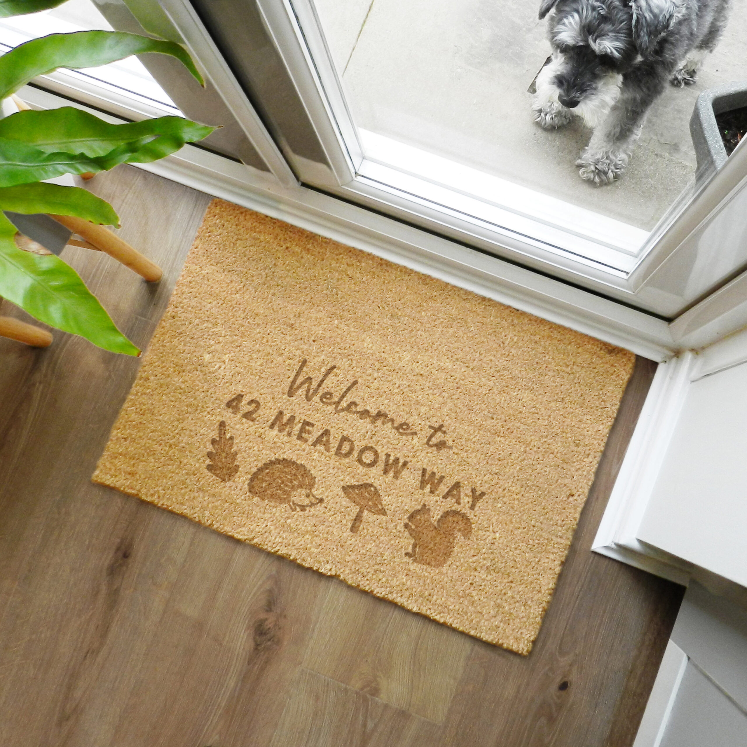 Personalised Autumnal Rectangle Doormat 2 Personalised Autumnal Rectangle Doormat