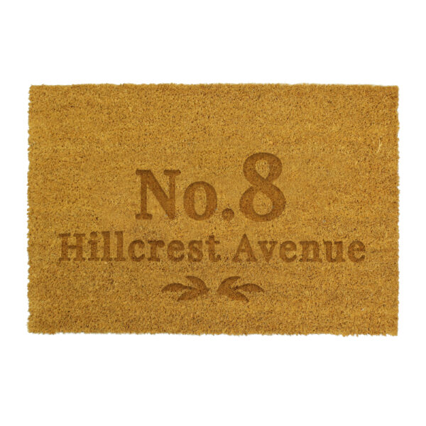 Personalised Ornate Rectangle Indoor Doormat
