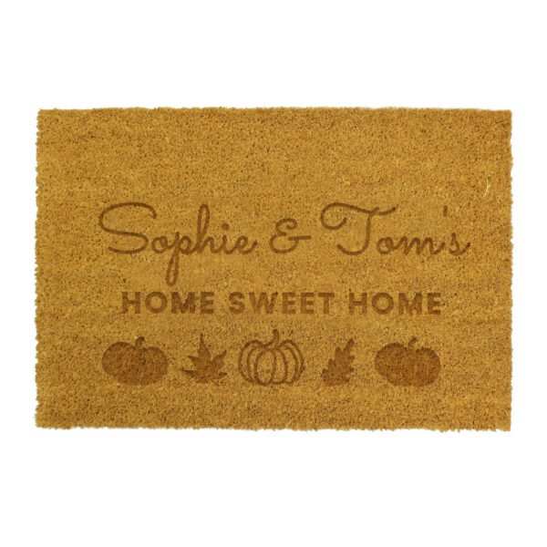 Personalised Pumpkin Rectangle Doormat
