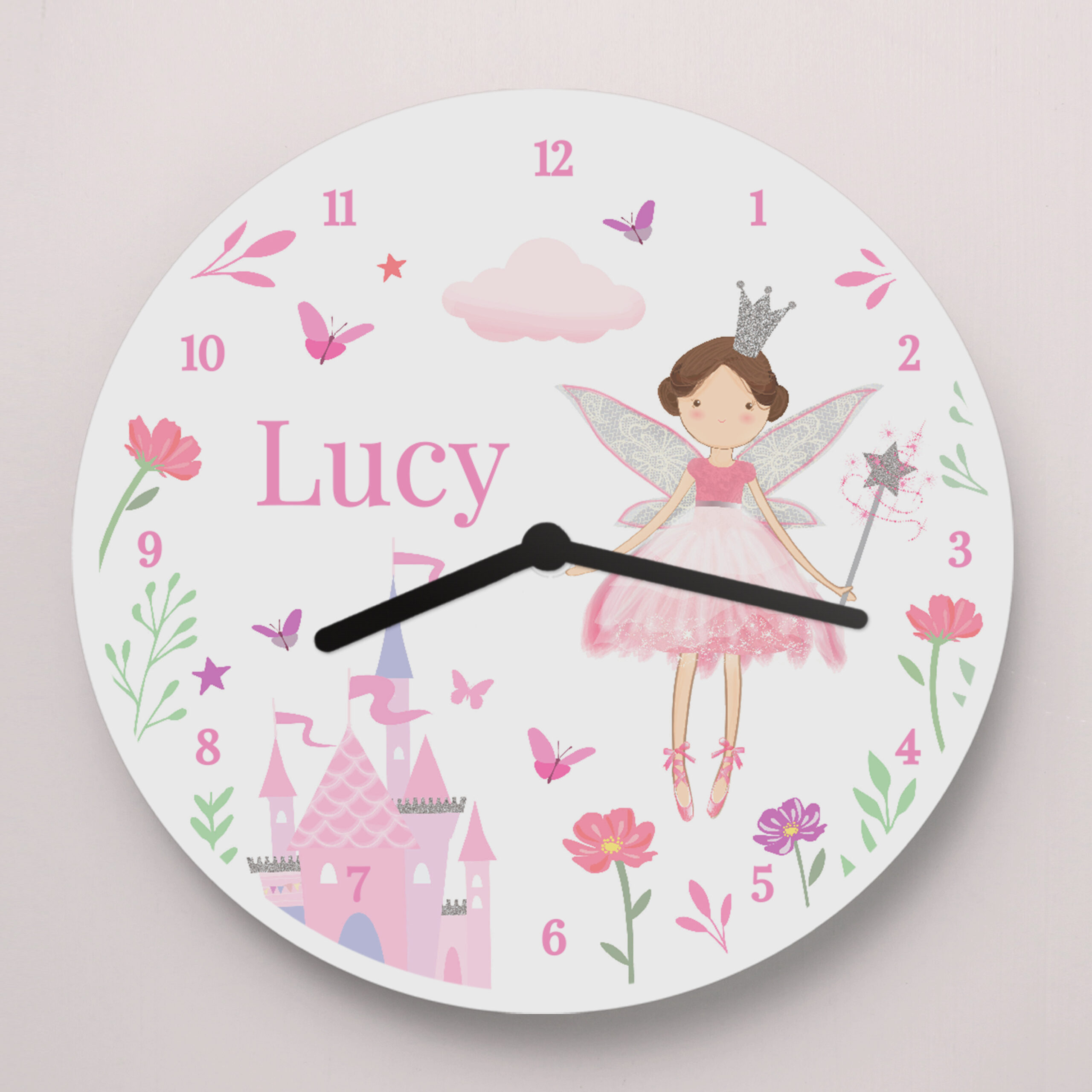 Personalised Fairy Princess Clock 2 Personalised Fairy Princess Clock