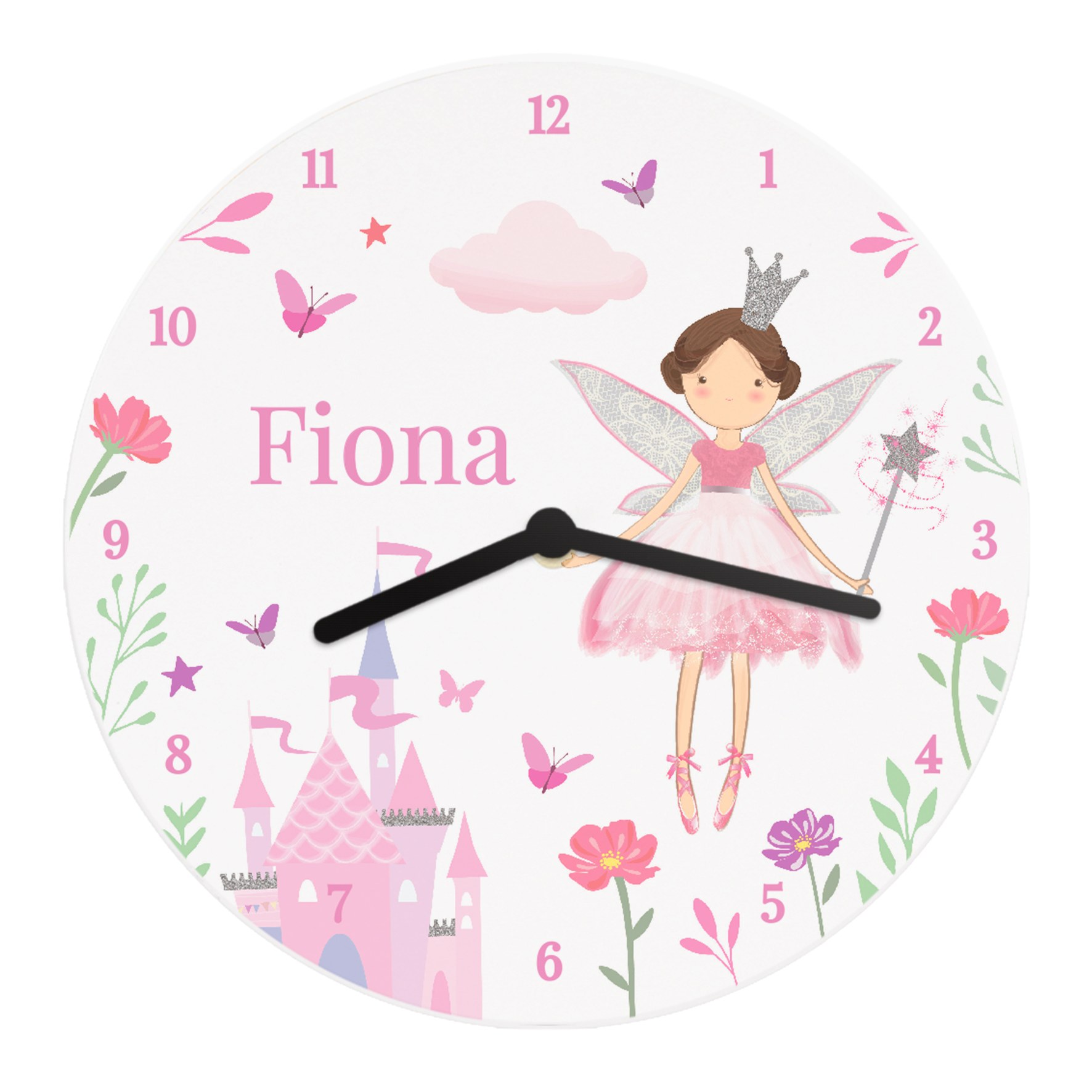 Personalised Fairy Princess Clock 4 Personalised Fairy Princess Clock