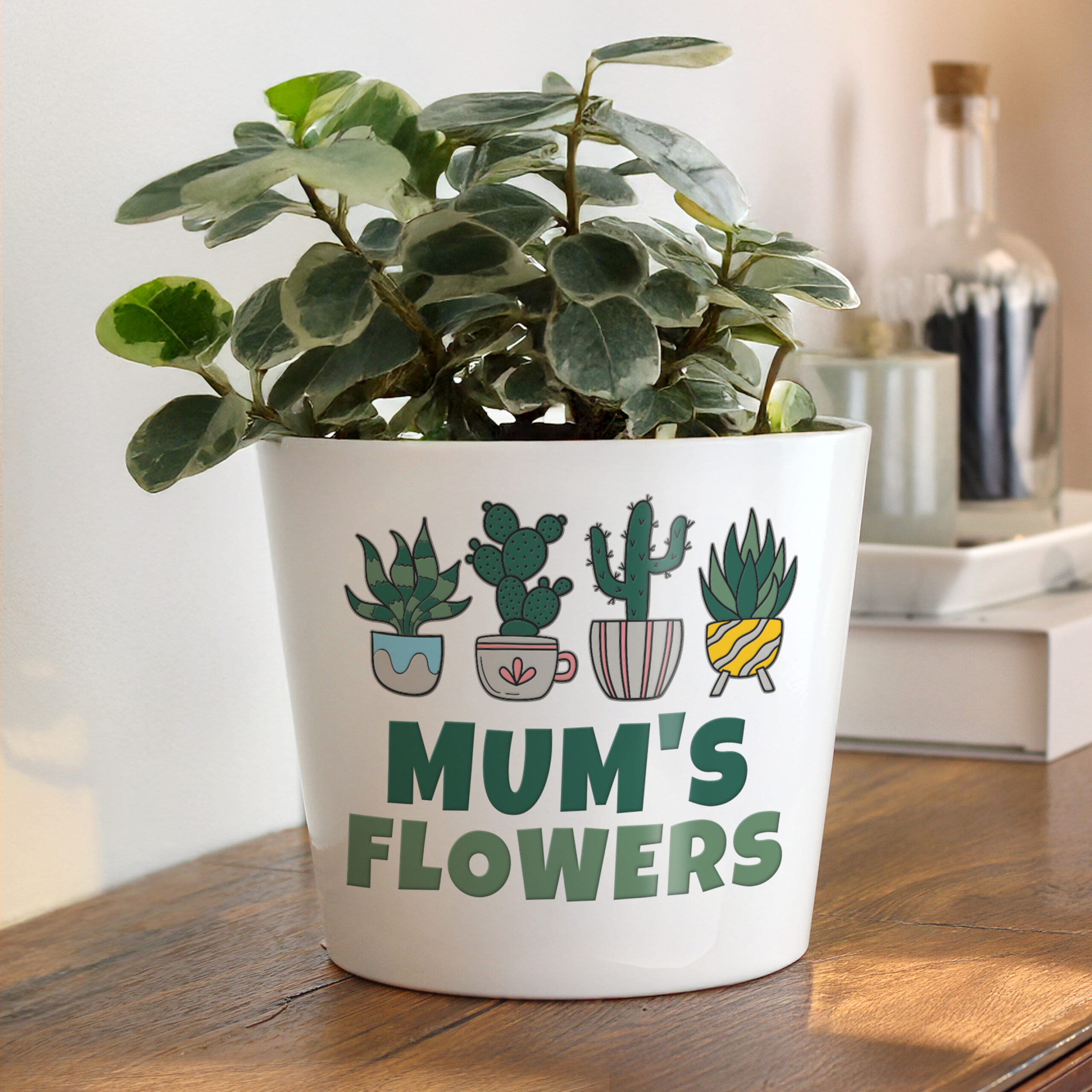Personalised Big Text Large Plant Pot 1 Personalised Big Text Large Plant Pot