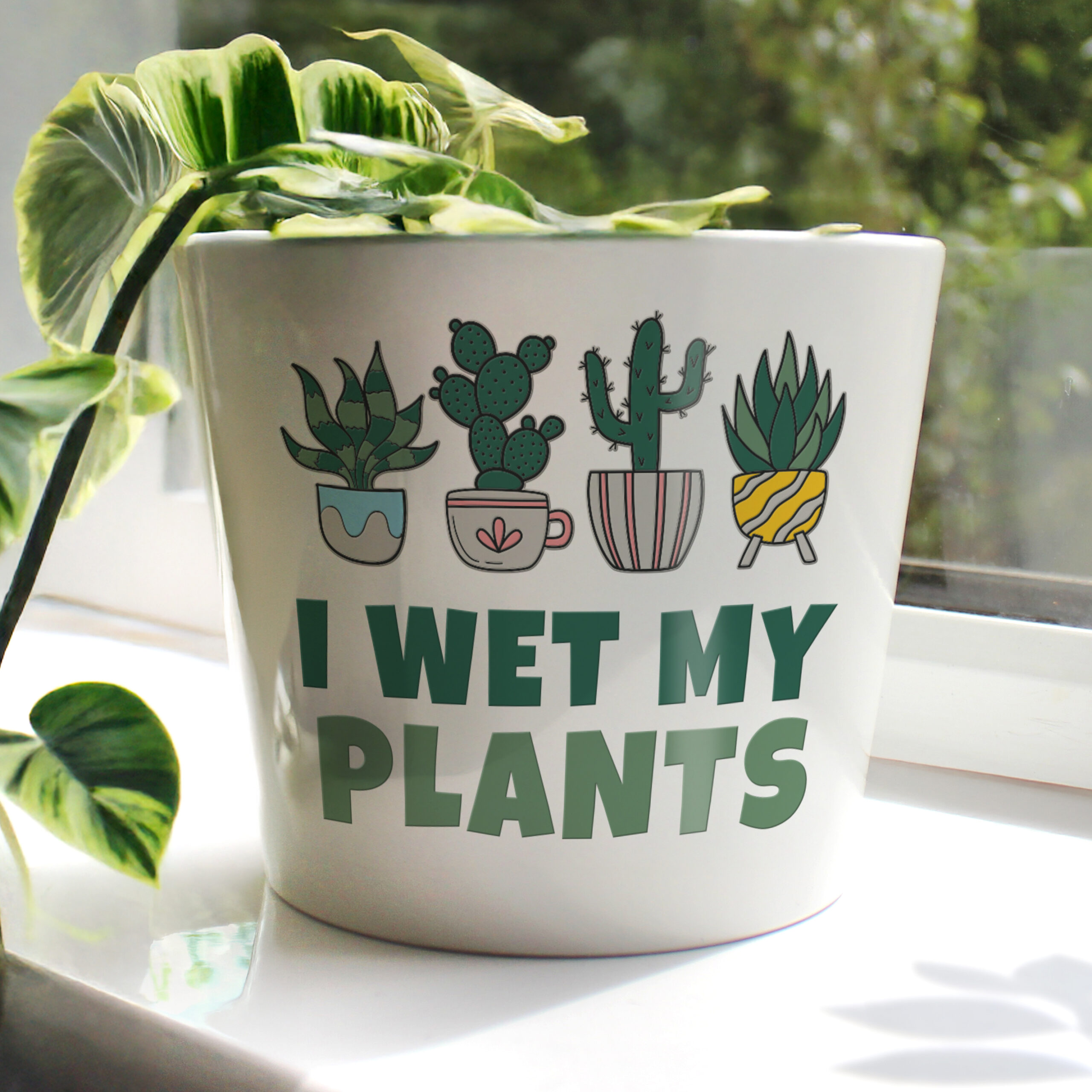 Personalised Big Text Large Plant Pot 3 Personalised Big Text Large Plant Pot