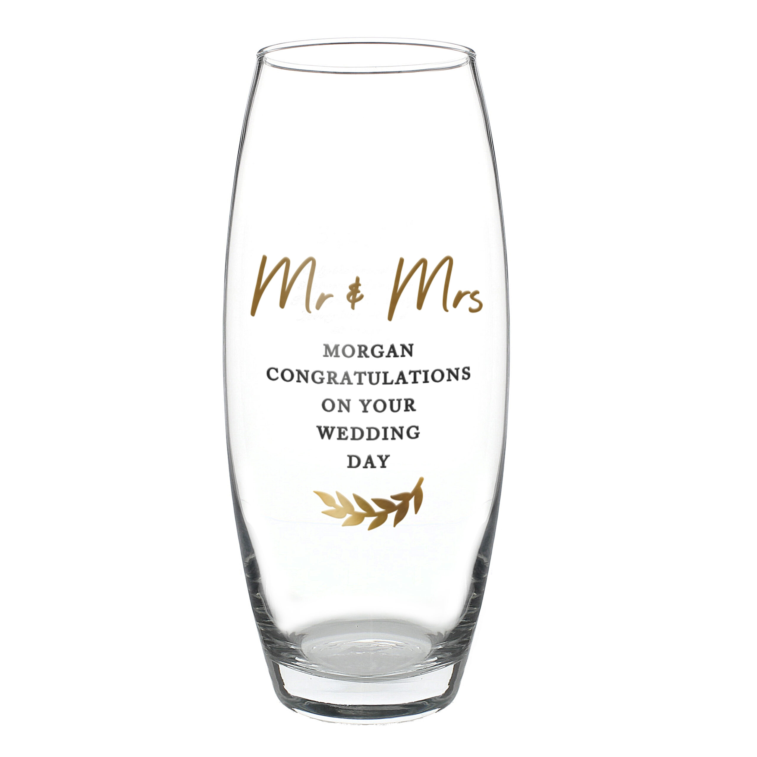 Personalised Free Text Bullet Vase 5 Personalised Free Text Bullet Vase
