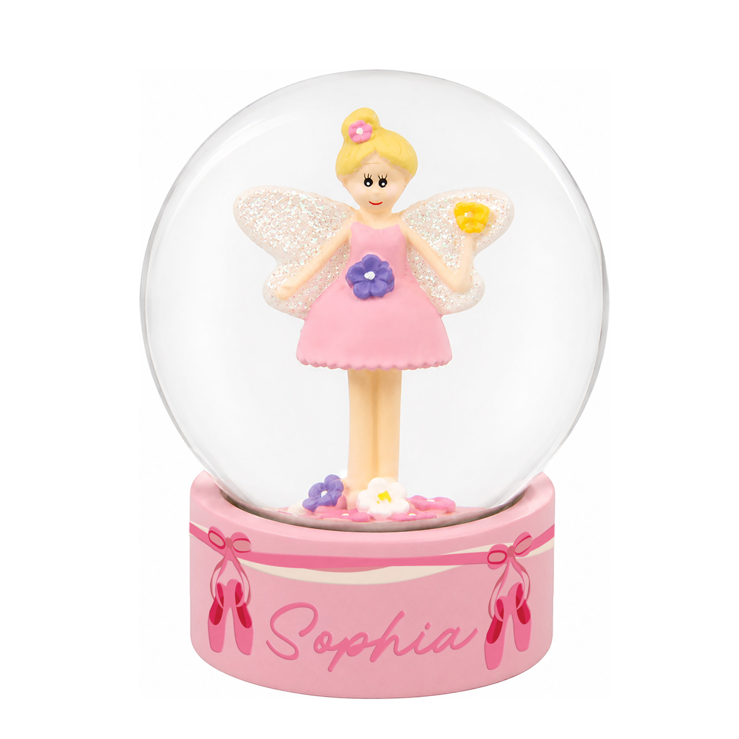 Personalised Ballet Shoes Fairy Snow Globe 5 Personalised Ballet Shoes Fairy Snow Globe