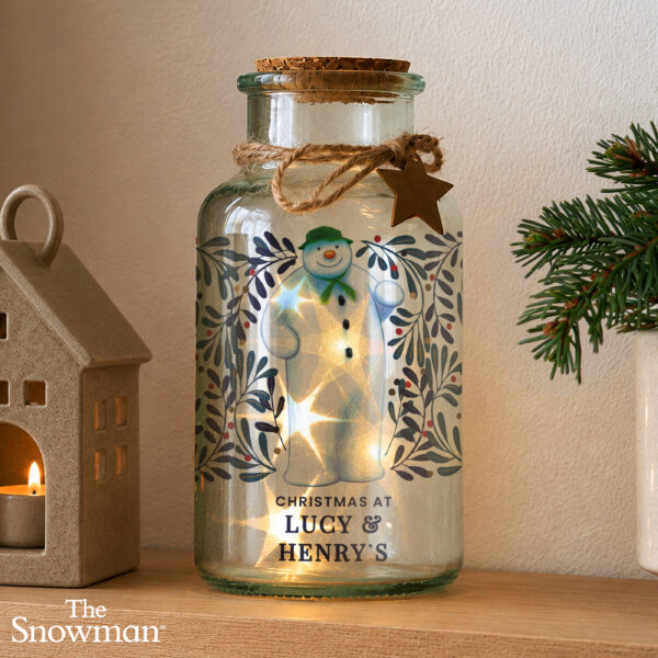 Personalised The Snowman Botanical LED Jar 29 Personalised The Snowman Botanical LED Jar