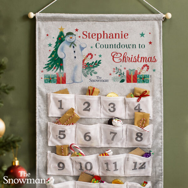 Personalised The Snowman Christmas Wishes Advent Calendar
