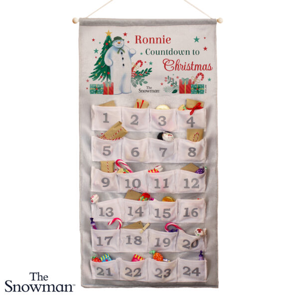 Personalised The Snowman Christmas Wishes Advent Calendar