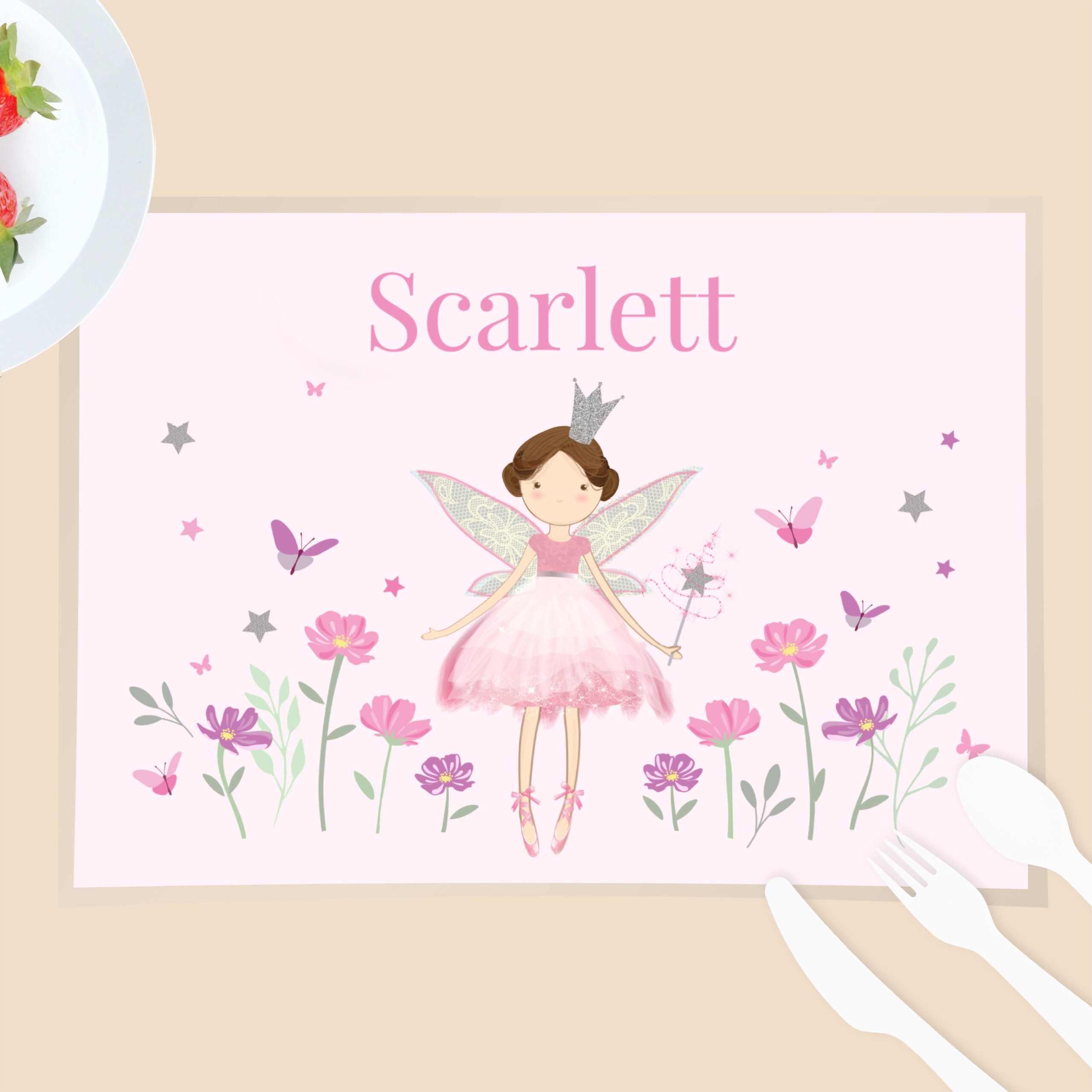 Personalised Fairy Princess Placemat 1 Personalised Fairy Princess Placemat