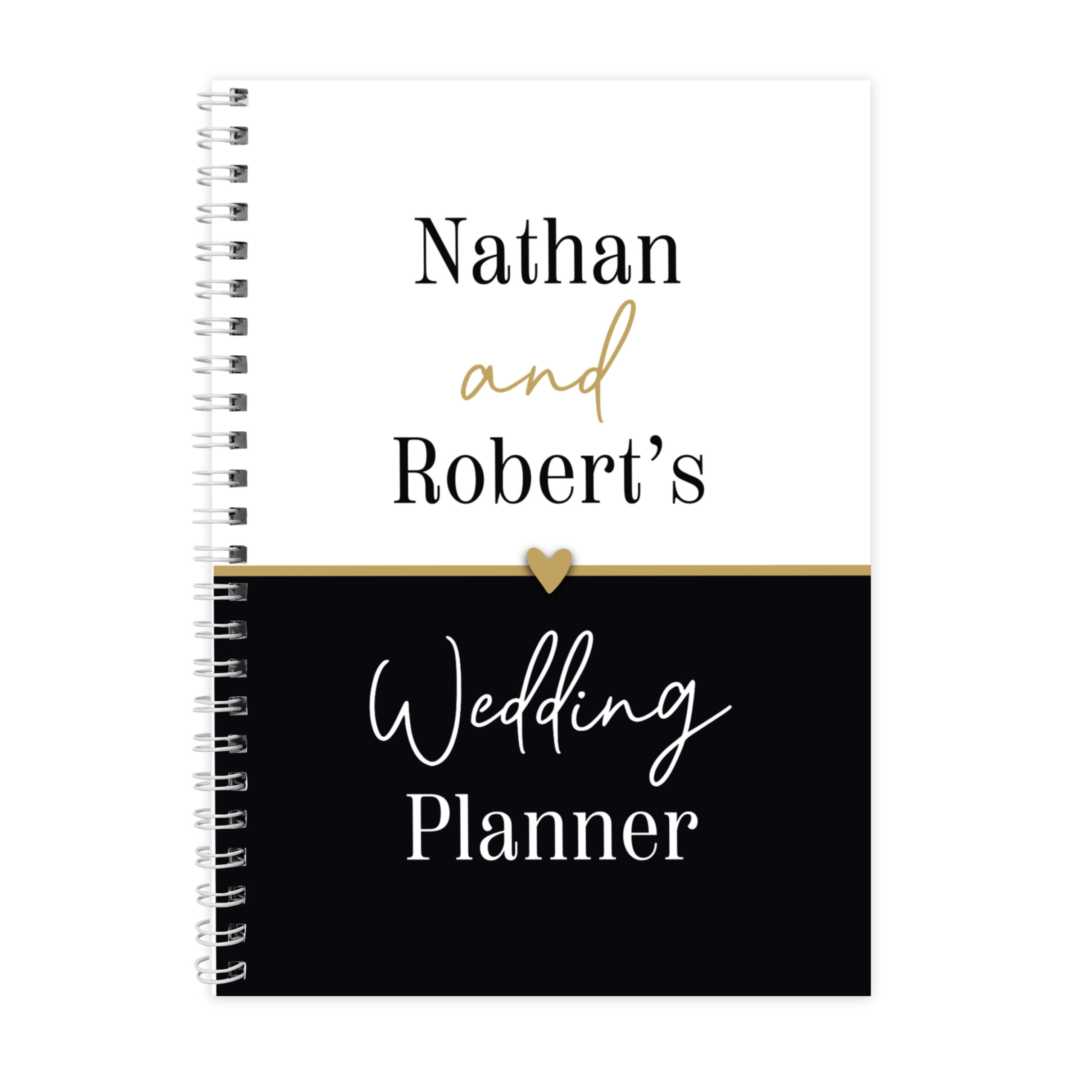 Personalised Black & Gold Inclusive A5 Wedding Planner 7 Personalised Black & Gold Inclusive A5 Wedding Planner