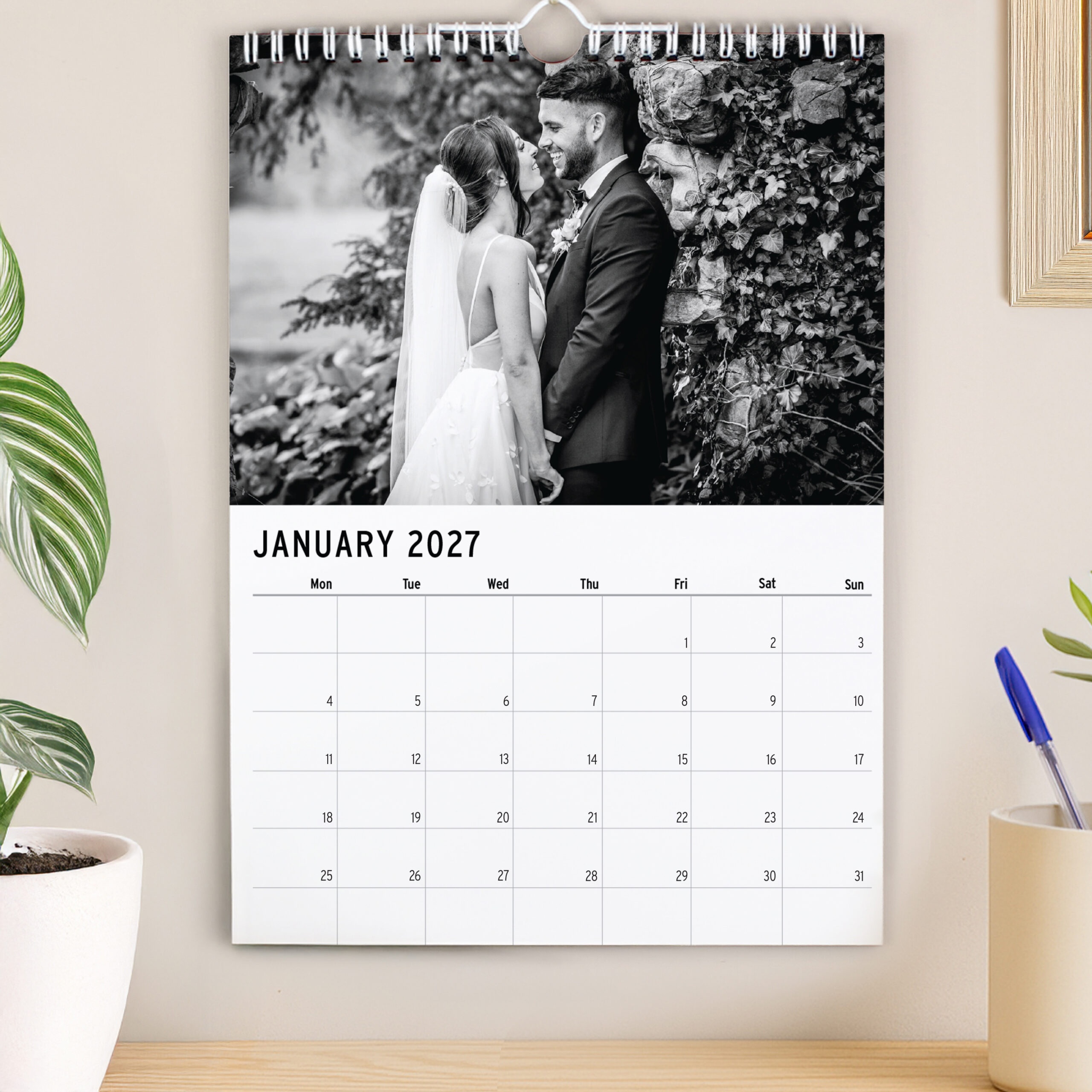 Personalised Photo Upload Wall Calendar 6 Personalised Photo Upload Wall Calendar
