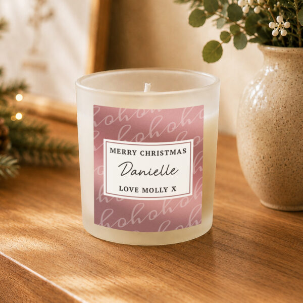 Personalised Ho Ho Ho Candle Jar 27 Personalised Ho Ho Ho Candle Jar