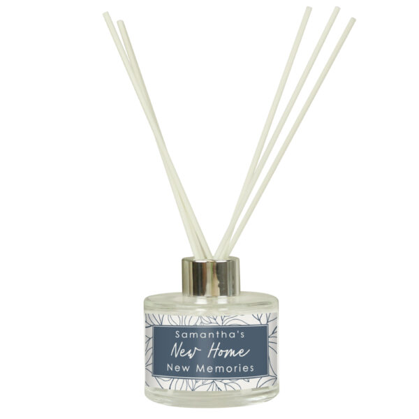 Personalised Blue Botanical Reed Diffuser