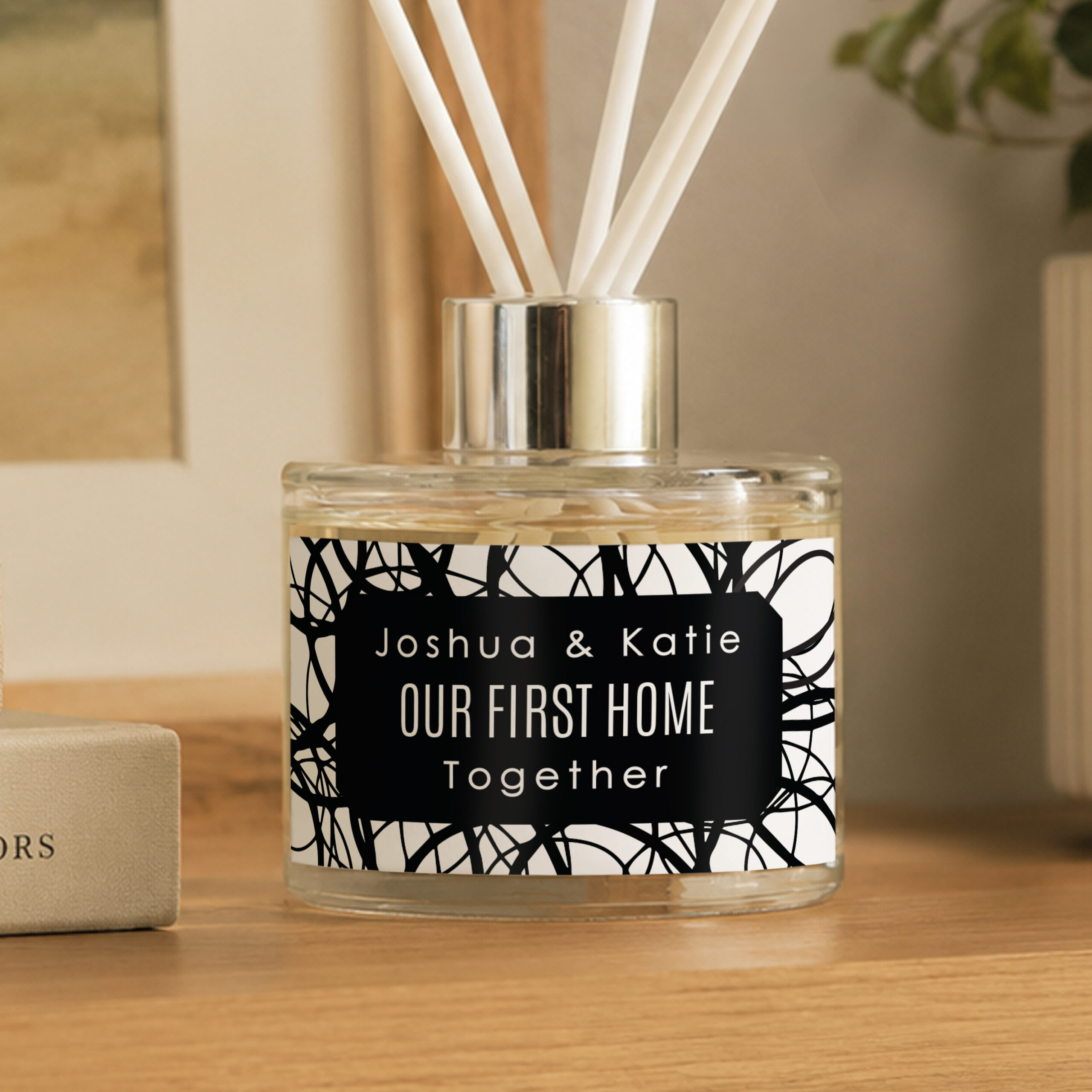 Personalised Scribble Reed Diffuser 1 Personalised Scribble Reed Diffuser