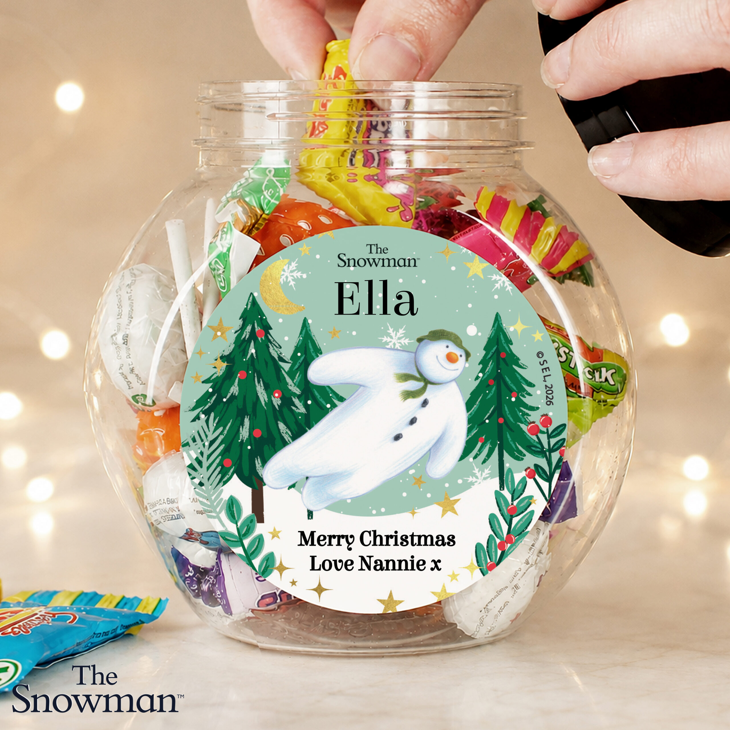 Personalised The Snowman Christmas Wishes Sweets 2 Personalised The Snowman Christmas Wishes Sweets