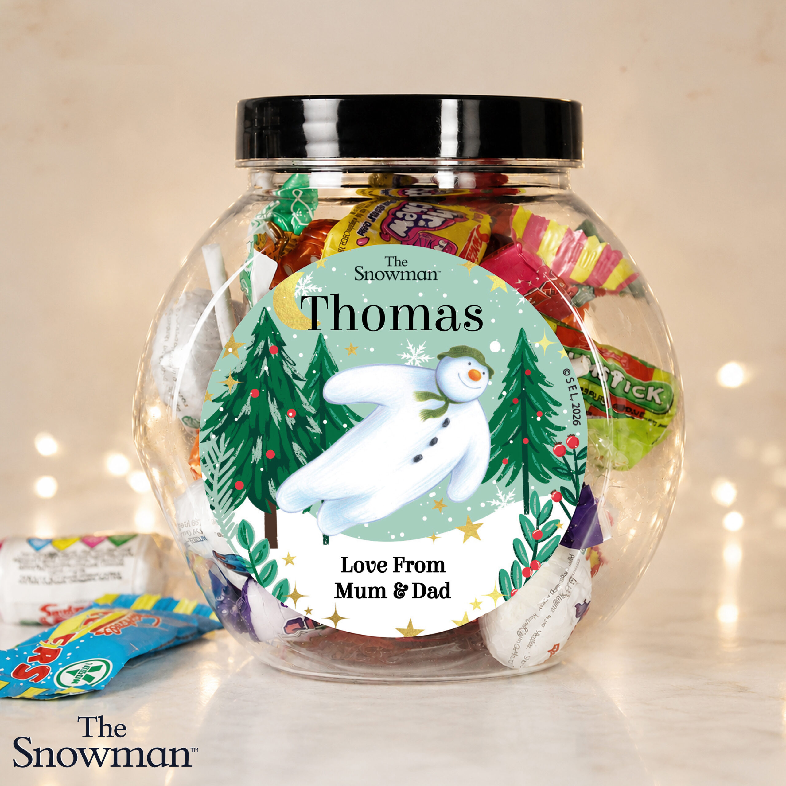 Personalised The Snowman Christmas Wishes Sweets 3 Personalised The Snowman Christmas Wishes Sweets