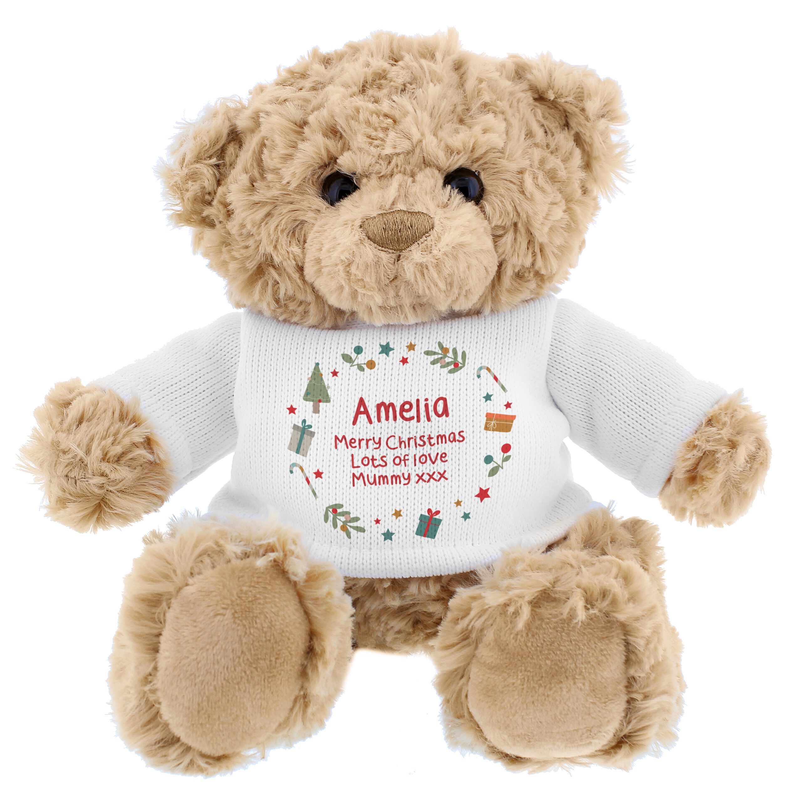 Personalised Christmas Icons Teddy Bear 5 Personalised Christmas Icons Teddy Bear