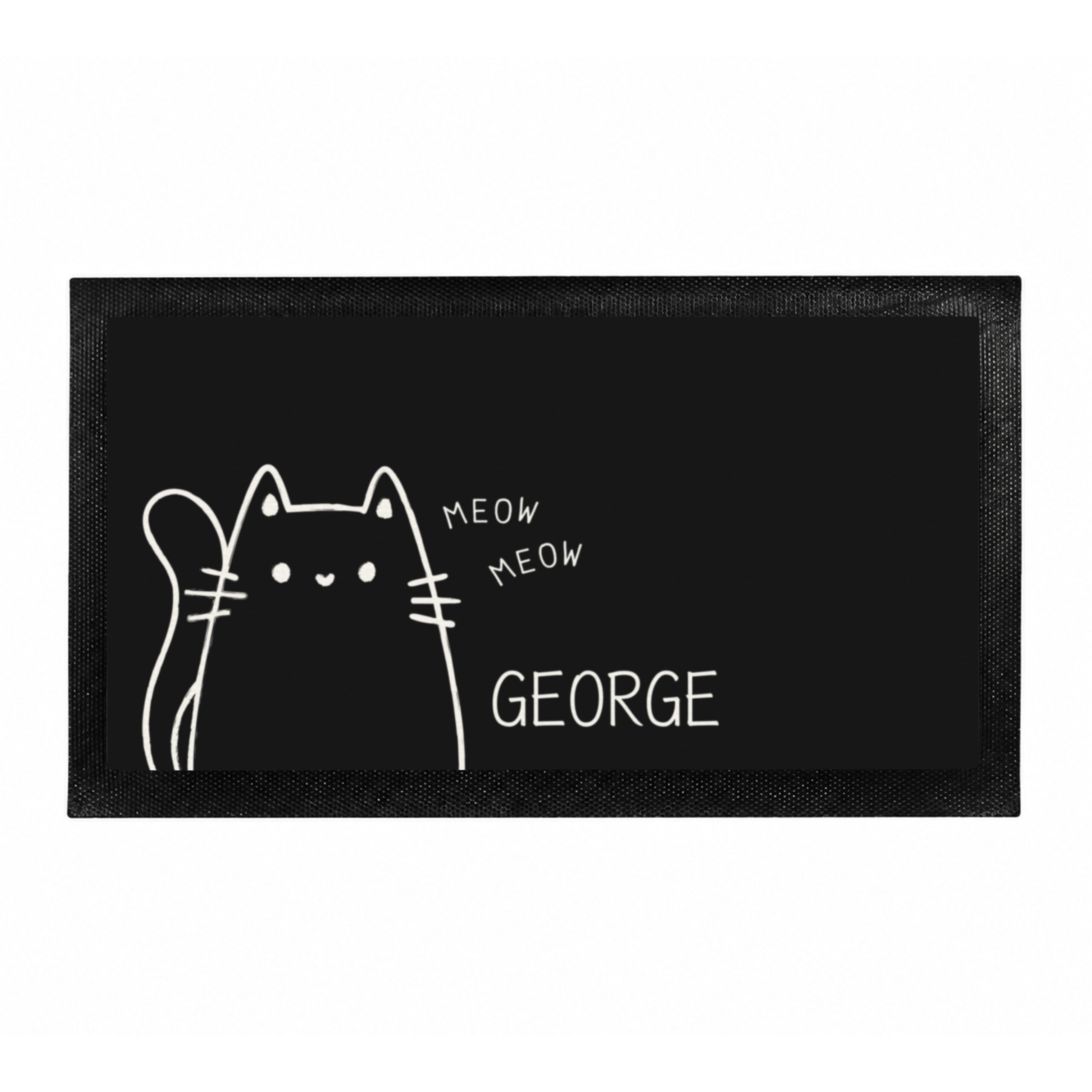 Personalised Cartoon Cat Bowl Mat 5 Personalised Cartoon Cat Bowl Mat
