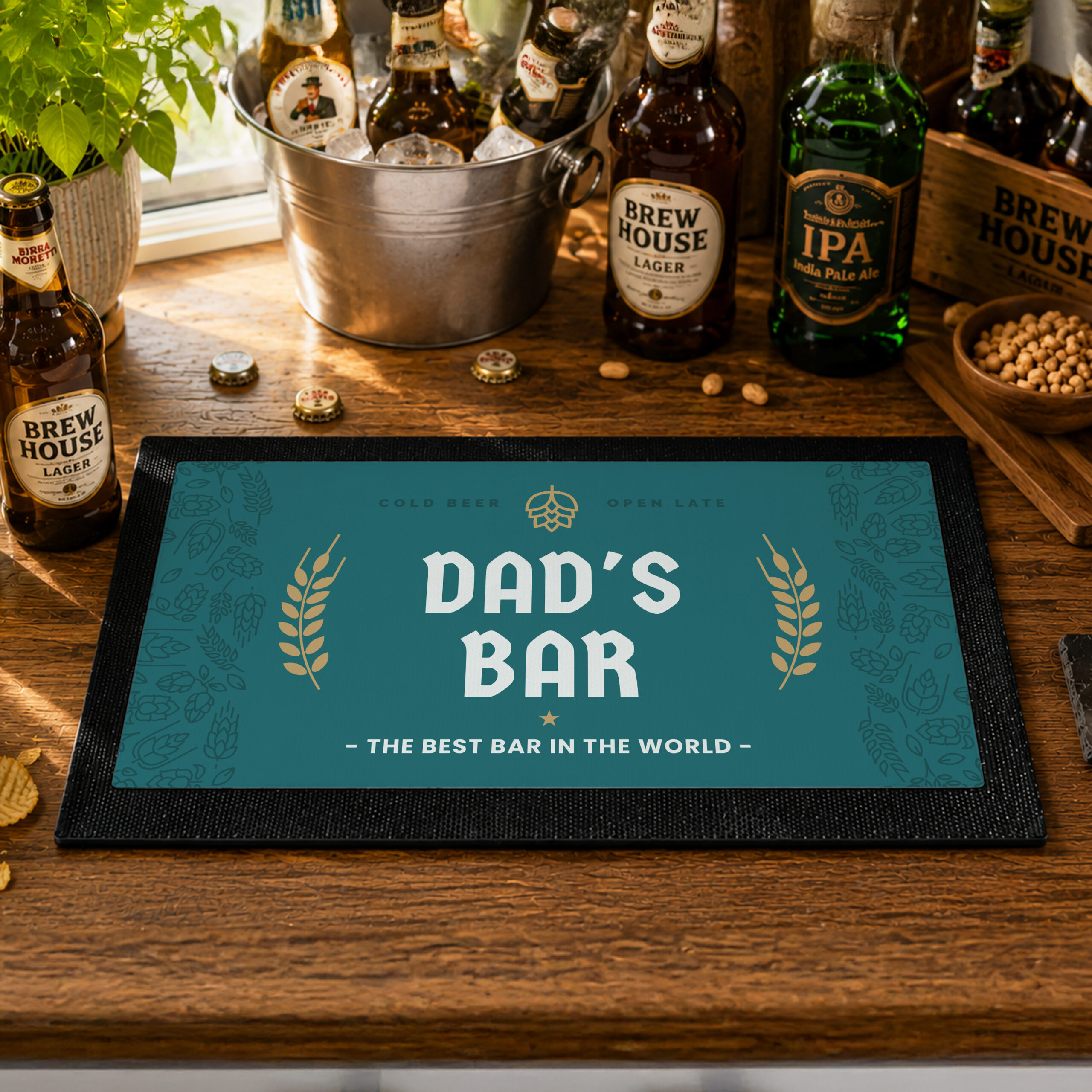 Personalised Beer Bar Mat 3 Personalised Beer Bar Mat