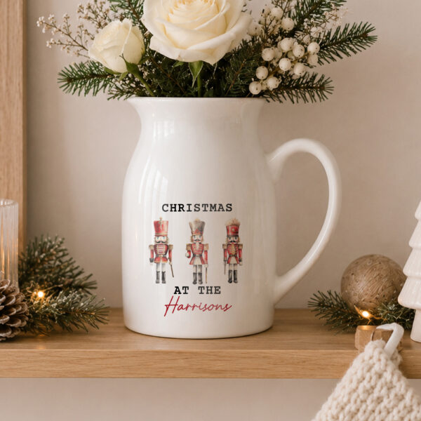 Personalised Nutcracker Ceramic Jug Vase