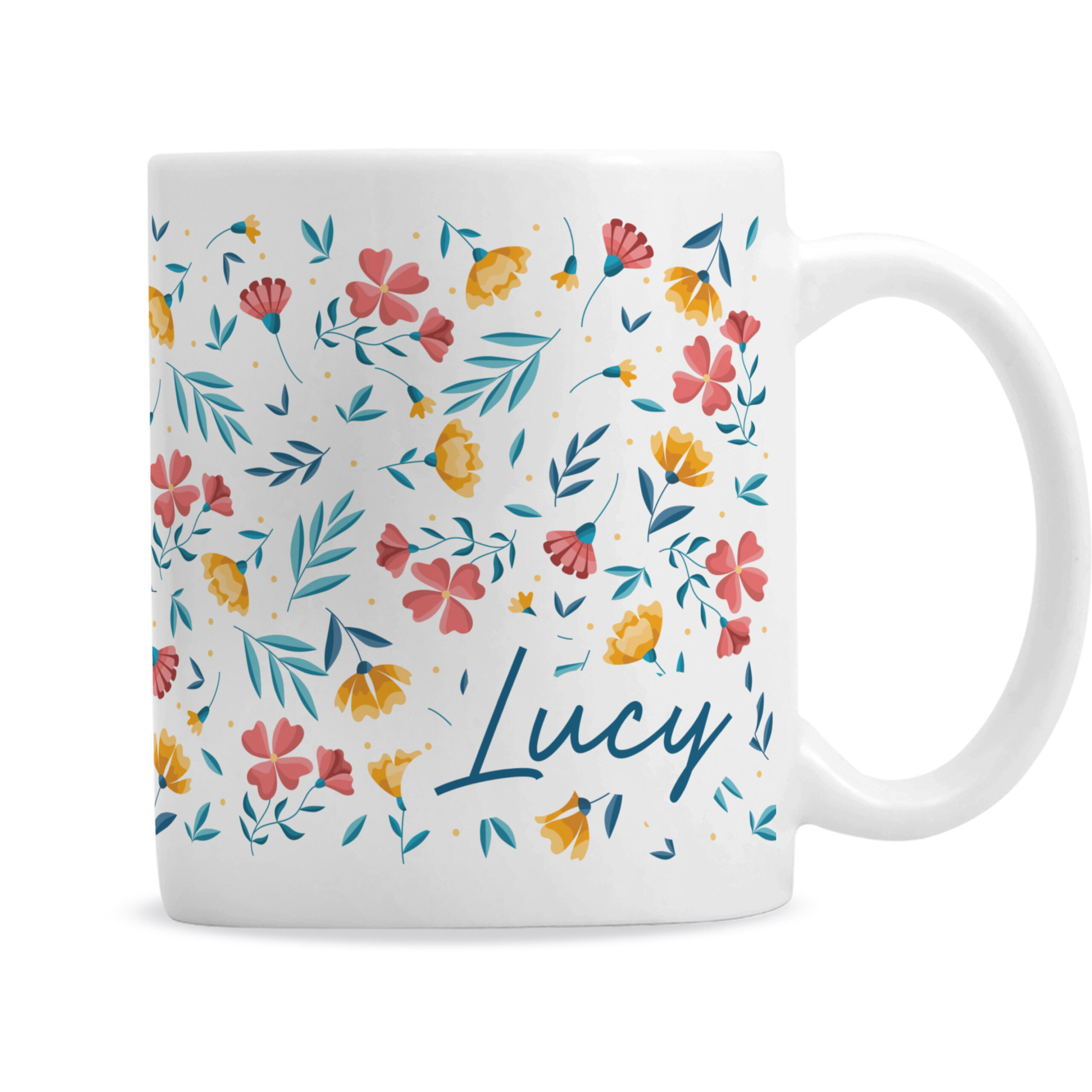 Personalised Bright Floral mug 4 Personalised Bright Floral mug