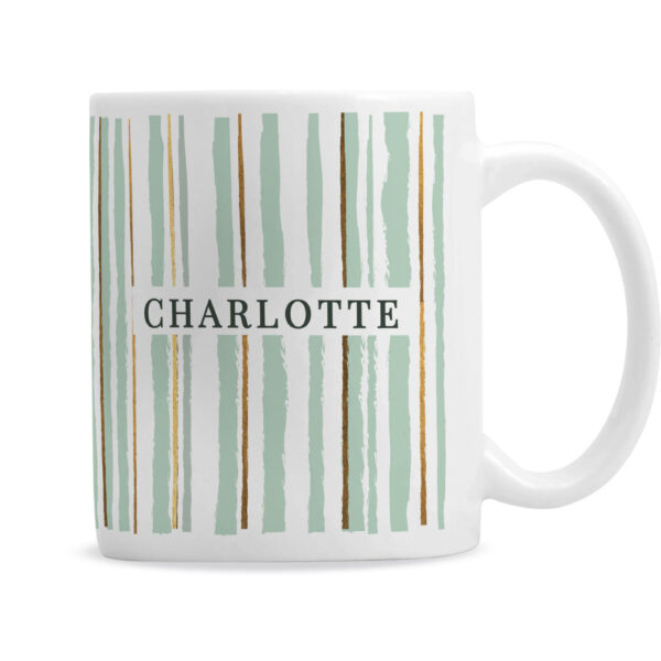 Personalised Striped Mug