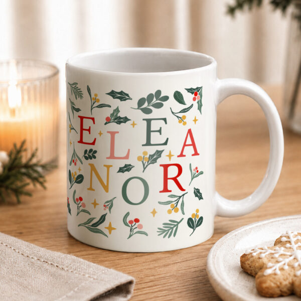 Personalised Christmas Pattern Mug