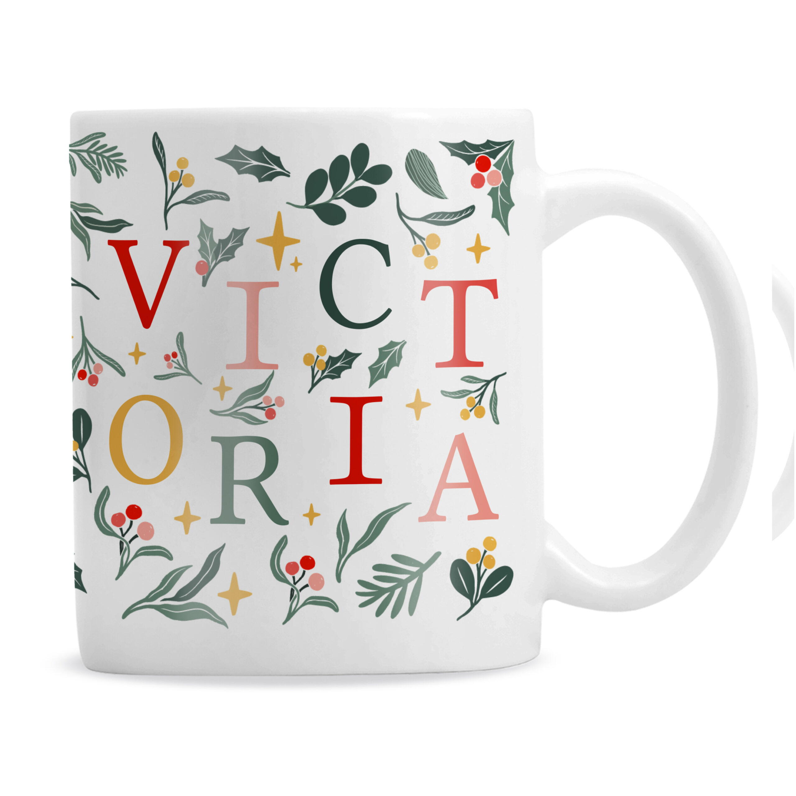 Personalised Christmas Pattern Mug 5 Personalised Christmas Pattern Mug