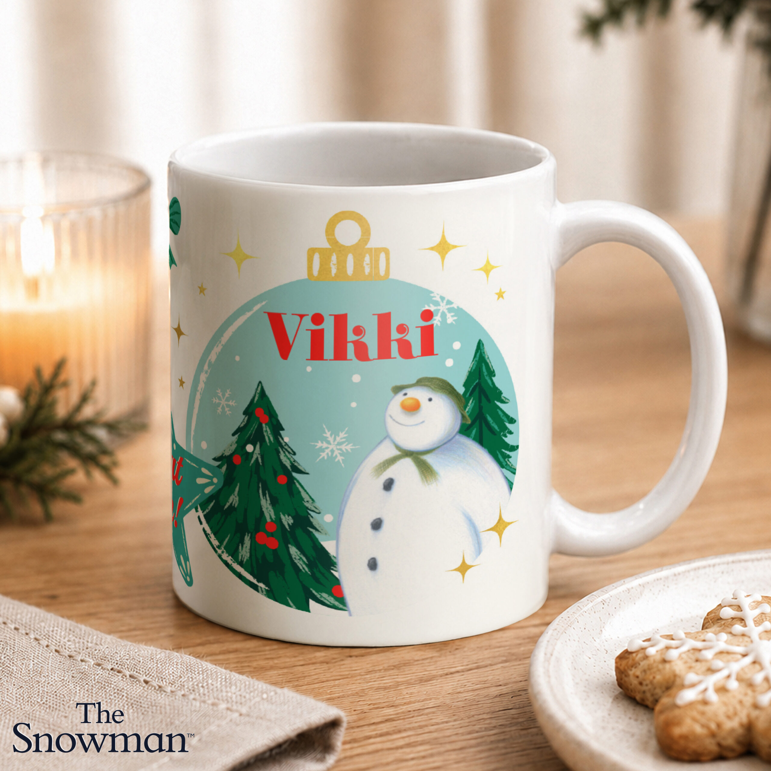 Personalised The Snowman Christmas Wishes Mug 1 Personalised The Snowman Christmas Wishes Mug