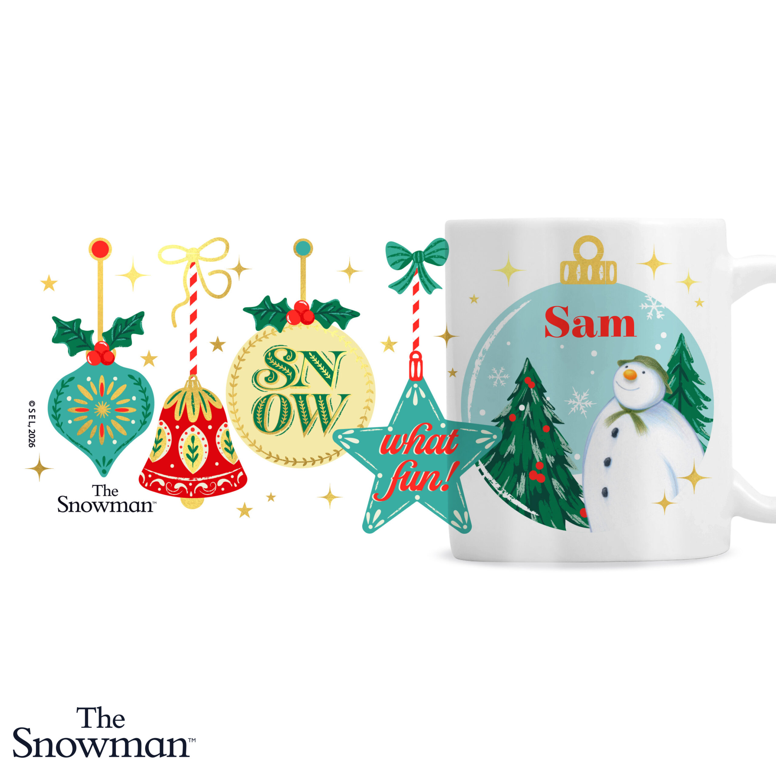 Personalised The Snowman Christmas Wishes Mug 5 Personalised The Snowman Christmas Wishes Mug